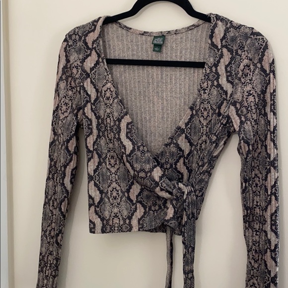 wild fable Tops - Snake Wrap Top